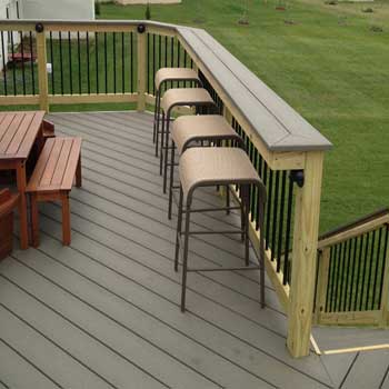 Wood Deck Rail