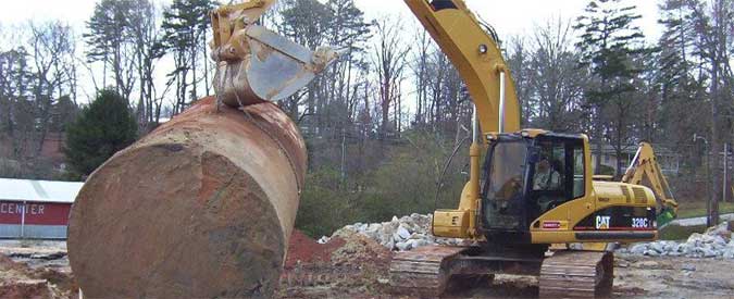 Digging Up Old Fuel Tank