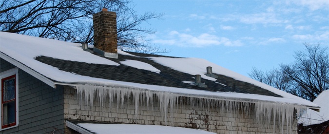 Ice Dams Doing Damage on Roof
